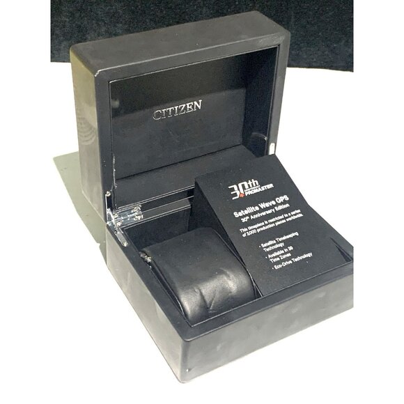 Citizen Watch Box 30th Anniversary Promaster Satellite Wave GPS Black Empty - Picture 2 of 9
